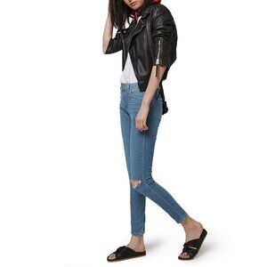 2/$30 Topshop Moto Leigh Jeans Ripped Skinny Ankle Cropped W26 #9274